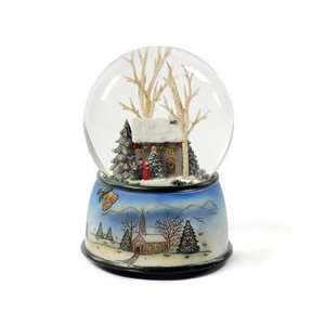  COMING SOON Winter Cottage with Carolers 100mm SnowGlobe 