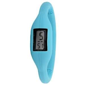  Sporty Jelly Skinny Silicone Digital Watch (Baby Blue 