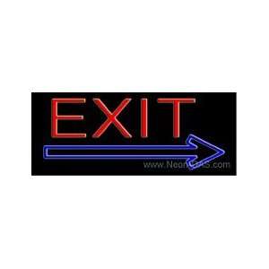  Exit Right Arrow Neon Sign 13 x 32