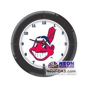  Cleveland Indians Neon clock