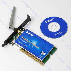 EDUP Hi Speed WiFi Wireless PCI Adapter Card 802.11b g  