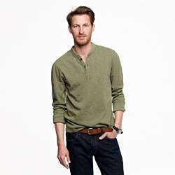 Wallace & Barnes 16/20s heavyweight henley in slim fit $58.00 [see 