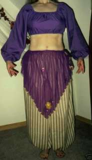 Gypsy choli tribal belly dance SCA renaissance costume  