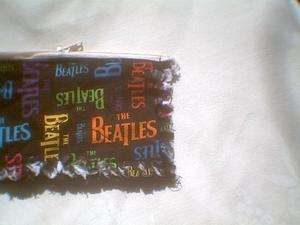 Rag quilt coin change purse Beatles  