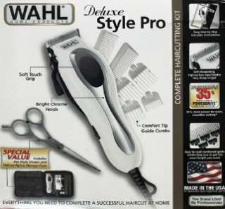   Pro 18pc. Complete Haircutting Kit / Clippers Shears Case New  