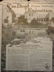 San Diego California Exposition c1914 Panama Canal Open  