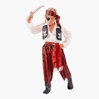  Pirate Boy (Vest)   Medium, Red/Black Costume Toys 