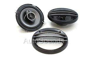 Pioneer TS A1674R 600 Watts A Series 6.5 3 Way Coaxial Car Speakers 6 