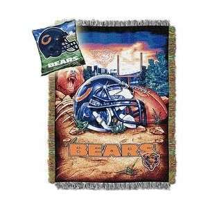   Chicago Bears Tapestry Throw & Pillow Set   Chicago Bears One Size