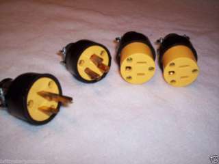 MALE 2 FEMALE electrical plugs 15 amp   