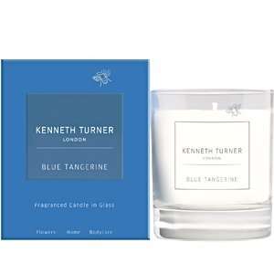    Kenneth Turner Blue Tangerine Candle in Glass