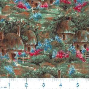  45 Wide Thatched Red Fabric By The Yard Arts, Crafts 