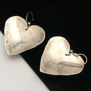 Heart Earrings Spiny Oyster Sterling Silver Joan Slifka Vintage  