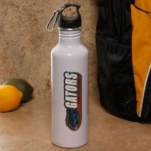 Florida Gators White 1 Liter Aluminum Water Bottle