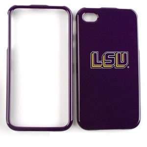 Apple iphone 4 4S Snap On Case, NCAA Louisiana State Tigers Officialy 