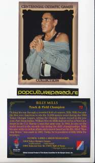 BILLY MILLS Track & Field 1995 Centennial Olympic Games CARD  