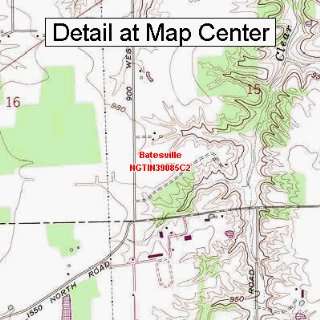  USGS Topographic Quadrangle Map   Batesville, Indiana 
