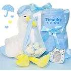 CASHMERE BUNNY Stork Delivery Baby Gift Set Boy (GIFT BASKET)