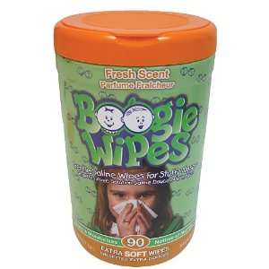  Boogie Wipes Canister 90 ct. Saline Nose Wipes Fresh Scent 