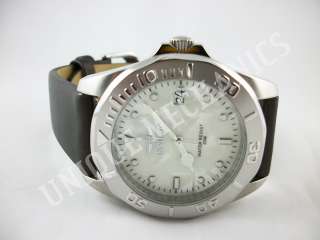 Invicta 0006 Pro Diver Marble Dial Leather Lining Stainless Steel 