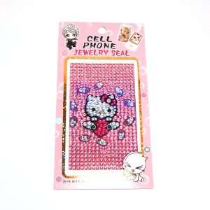  HELLO KITTY lovely cellphone crystal sticker for iphone 3G 