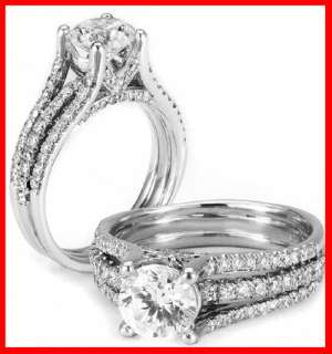 78 Ct. Round Cut Diamond Engagement Ring W/ Pave EGL  