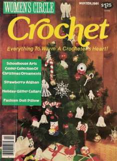 CROCHET PATTERNS CHRISTMAS WOMENS CIRCLE CROCHET MAGAZINE WINTER 1981 
