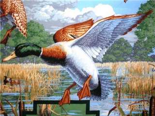 New Mallard Duck Fabric Panel Bird Animal  
