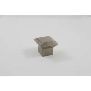  Satin Nickel 1.375 Square Cabinet Knob Featuring a Tuscan Theme 103