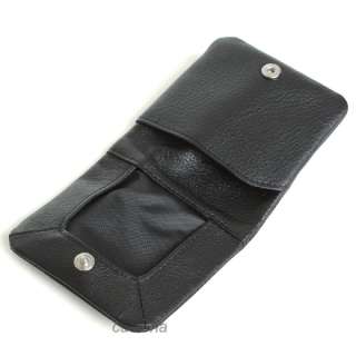 PIQUADRO Soft Mens Coin Pouch Genuine Leather Black New Original 