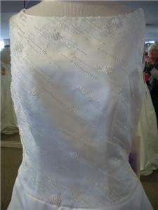 NEW Jasmine, sz 14 White Satin, Wedding Dress Bridal Gown  
