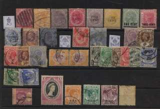 MALAYSIA STRAITS SETTLEMENTS USED & MINT STAMPS $90  