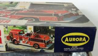 American LaFrance Fire Engine, 900 Pumper Truck, 1964 Aurora Model Kit 