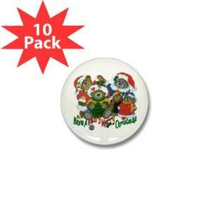   Button (10 Pack) Have A Beary Merry Christmas Bears 