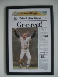 Detroit Tigers 1984 Kirk Gibson World Series Poster  