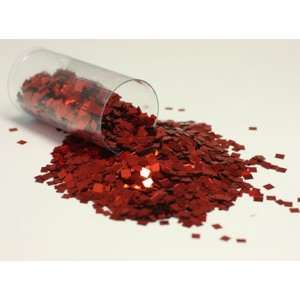  Large Red SQ Glitter Arts, Crafts & Sewing