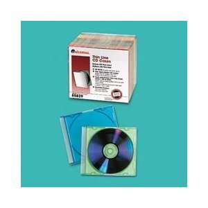  Universal Thin Line PolystyreneCD/DVD Storage Cases 