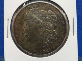US 1921 S Morgan Silver Dollar 90% Pure Silver W46  