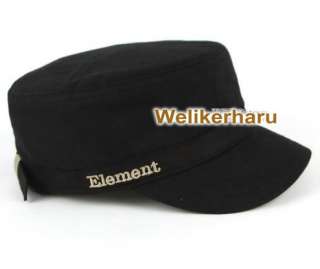 Element Military Black Or Olive STYLE FLAT CAP HAT  