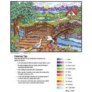  Color By Number Poster Set   Bridge   Includes 12 Coloring 