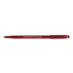 Papermate Eraser Mate Ballpoint Stick Erasable Pen, Black Ink, Medium 