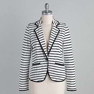   Striped Knit Blazer  Covington Clothing Womens Jackets & Blazers