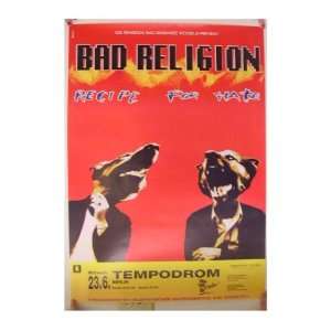  Bad Religion Poster Concert Berlin Recipe For Hate 