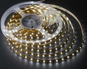   300 SMD LED Light Strip Ribbon 16 Ft 5 Meter Warm White 3100K 12 Volt