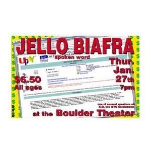 JELLO BIAFRA   Limited Edition Concert Poster   by Jim 