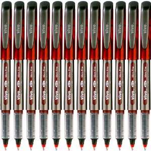   Pens, 0.5 mm Micro Fine Point, Red, 12 Pack (10130)