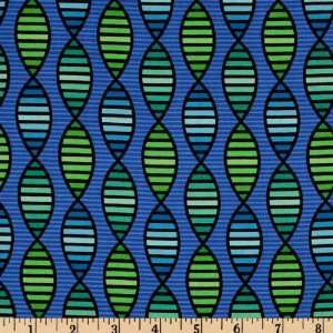  44 Wide Baby Geniuses Grow Up Double Helix Blue Fabric 