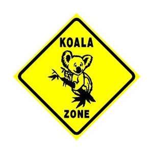  KOALA ZONE sign * street animal zoo bear