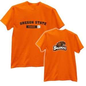  Nike Oregon State Beavers Orange Camp T shirt