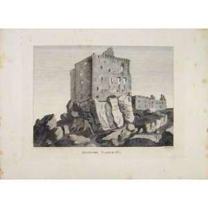  Ayrshire Dunnure Castle Plate 1 Fine Art Old Print 1797 